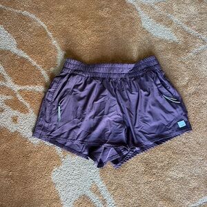 Vuori Purple Athletic Shorts Lightweight Performance